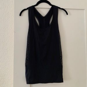 Black lululemon workout tank